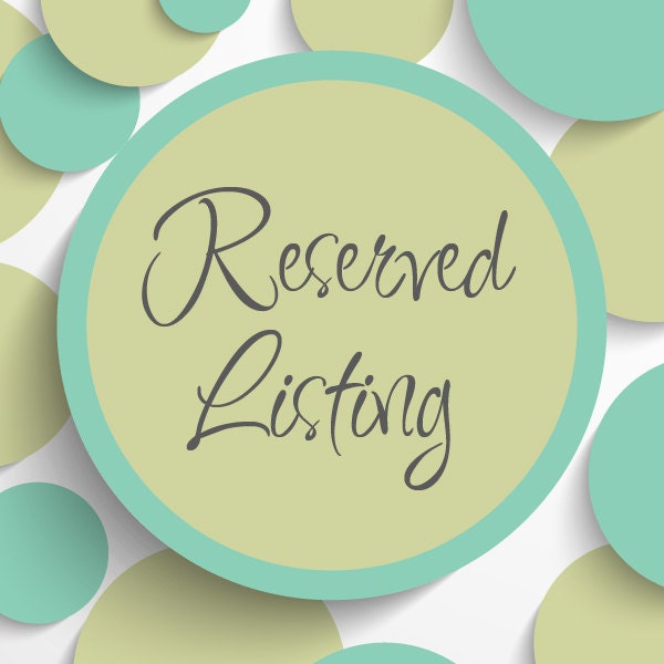RESERVED for Sabina