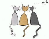 A Clutch of Kitties Art Print