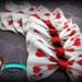 Custom real Playing Card hair bow clip or pin.