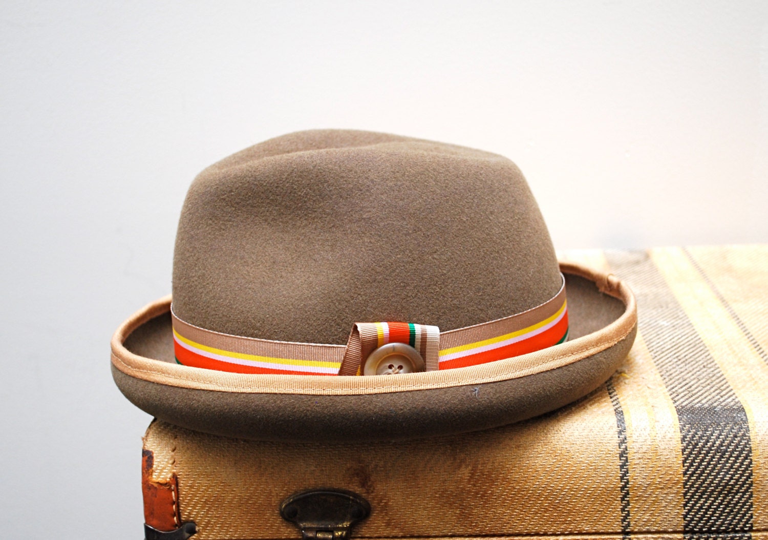 Men's Trilby Hat / Summer Fedora / hand blocked hat