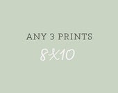 SALE Any Three 8x10 Prints - Sale, Discounted Set, Inspirational Quotes, Little Prince Quotes, Nursery Decor