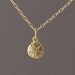 Tiny Gold Sand Dollar Necklace also in silver