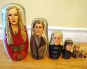 Set of Seven Game of Thrones (The Lannisters) Nesting Dolls