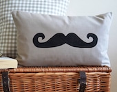Handlebar Mustache Pillow, Moustache Cushion