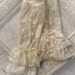 ANGEL vintage Victorian steampunk lace cuffs, fingerless lace gloves in creamy ivory lace, free gift packaging