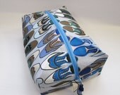 Large Zippered Box Bag - Wingtip Shoes