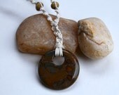Nursing Necklace, Woven Bamboo