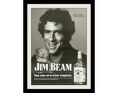 ELLIOT GOULD Photo Ad, "Jim Beam" Vintage Advertisement Wall Decor Art Print