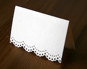 Ivory Wedding Place Cards - 100