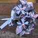 kusudama origami bouquet black & pink