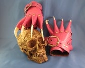 New Item - HOT PINK Gothic Steampunk Dragon Claw Gauntlets / Gloves