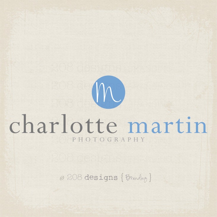 Premade Logo and Watermark - Photography - Monogram (1284)