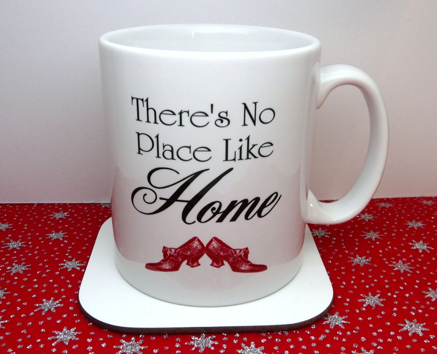 Wizard Of Oz Mug, There's No Place Like Home, Red Ruby slippers, Cup, UK