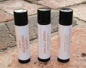 Orange Coconut - Shea Butter Lip Balm - Black tube
