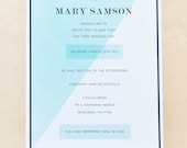 Bold Modern Minimalist Wedding Invitation Cards
