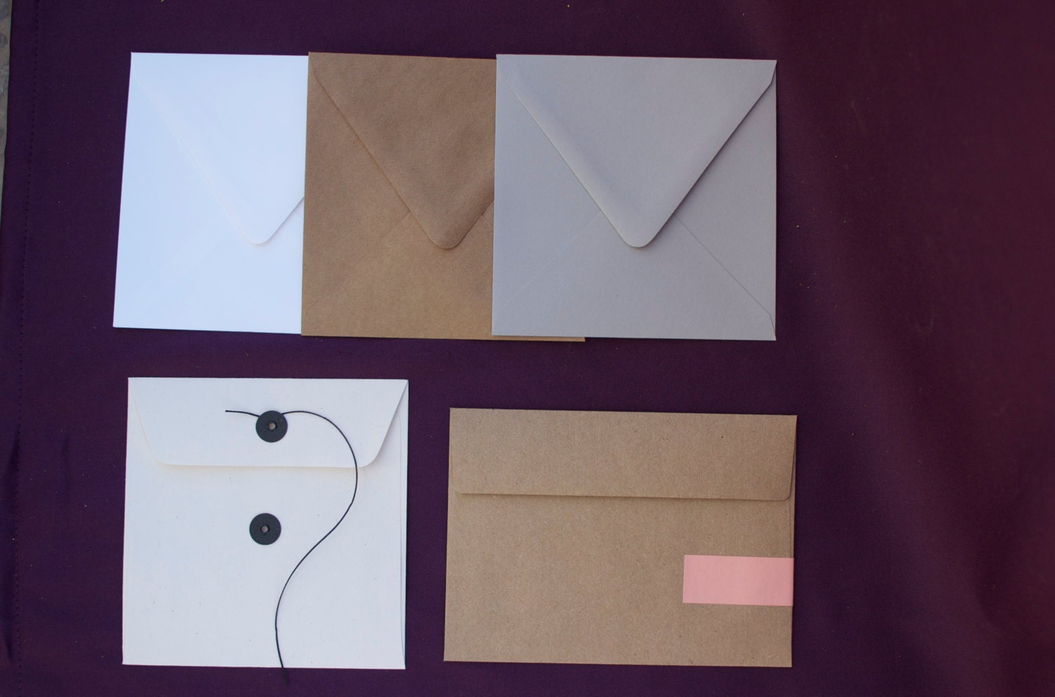 Wedding Invitation Envelope Options.