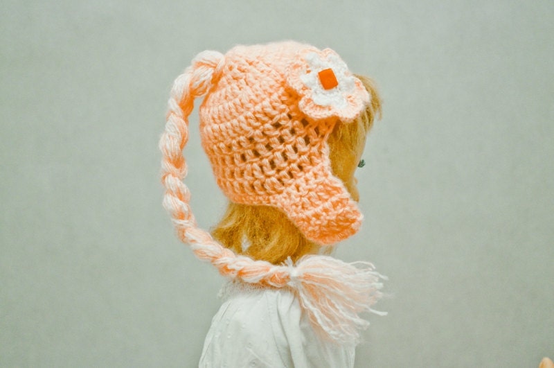 Pretty Hat for Baby Girl Newborn Toddler Little Child Warm Yourself cozy wool crochet accessory cold days