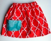 Girls Summer Skirt with Pocket Little Moroccan 4T