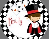 Personalized Plate Magician Boy Melamine Il_170x135