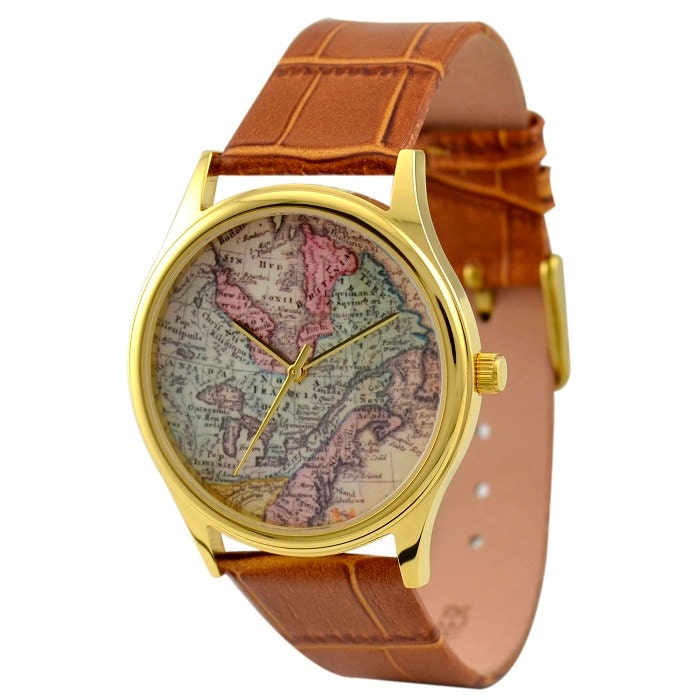Vintage Map Watch (North America 1)
