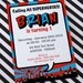 DIY PRINTABLE Invitation Card - Superhero Birthday Party - PS825CA1a1
