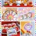Rainbow Birthday Party Package Personalized FULL Collection Set - PRINTABLE DIY - PS808CA1x