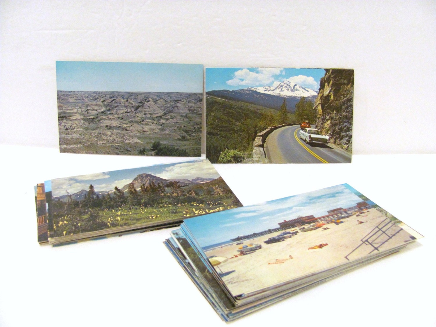 60 Vintage State Postcards