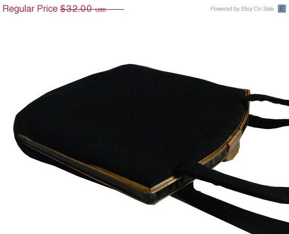 Vintage Black Wool Ingber Handbag