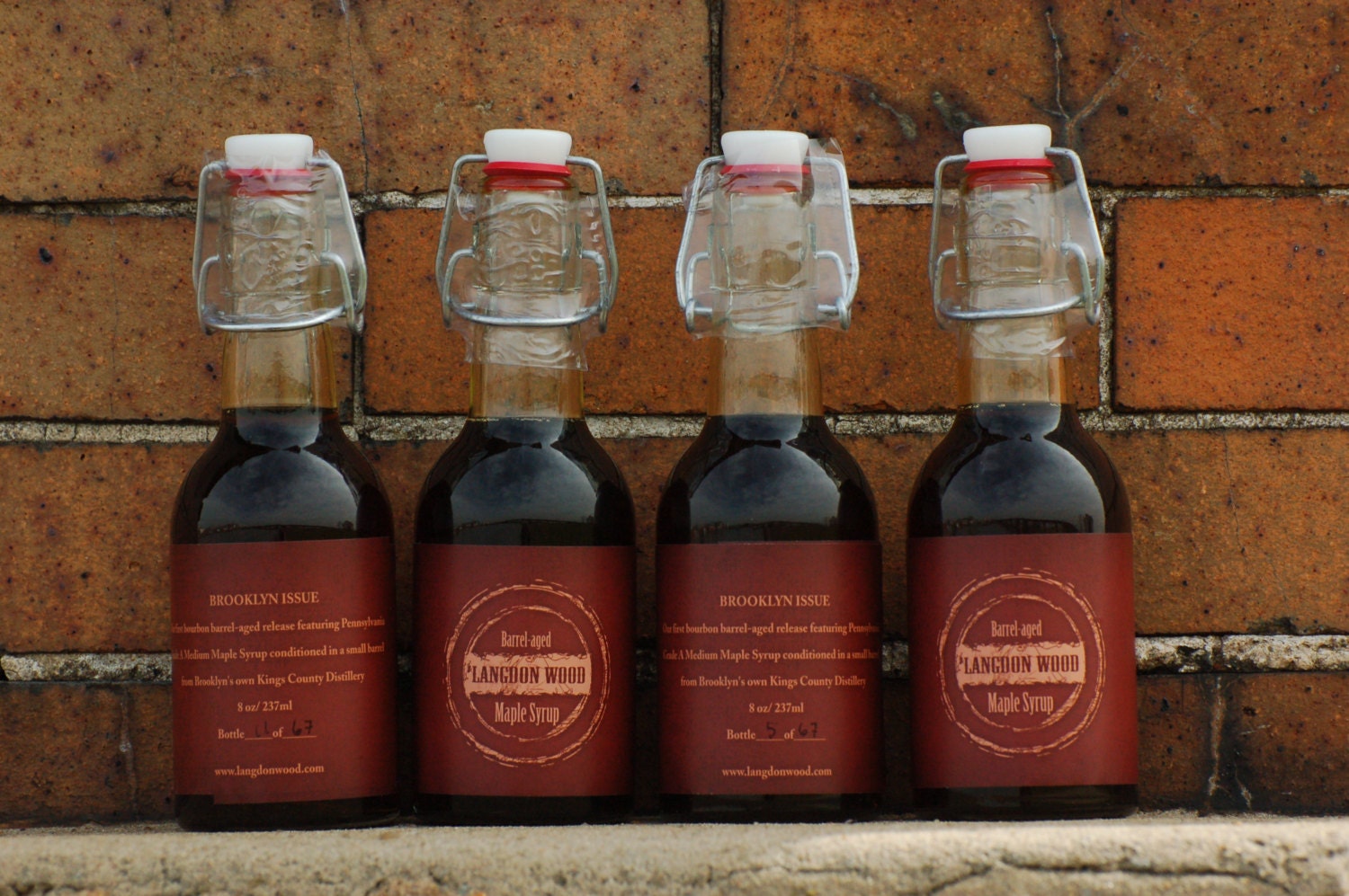 LIMITED EDITION Bourbon Barrel Aged Maple Syrup - FOUR bottles