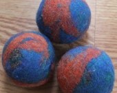 Natural Wool Dryer Balls, Made from Upcycled Felt and Local Roving