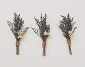 Lavender Boutonniere Pin