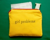 INdiscreet Zip Pouch for Tampons, Menstrual Pads, Feminine Products - girl problems