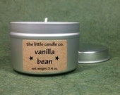 Vanilla Bean // Soy Candle Tin // Hand Poured Scented Soy Wax Candle // Primitive Home Decor
