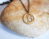 owls & oaks / "i'll be seeing you" lucky moon and 13 necklace