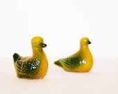 Vintage ducks salt and pepper shakers doves easter spring