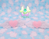 Fairy Kei Angel Wing Heart Hair Clips