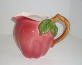 Vintage Apple Pitcher Ceramic