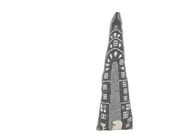 Empire State Building - soft knitted toy -white, grey