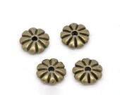 20 - 7 mm Bronze Metal Flat Heishi Spacer Beads  Worldwide Flat Rate Shipping 8b077