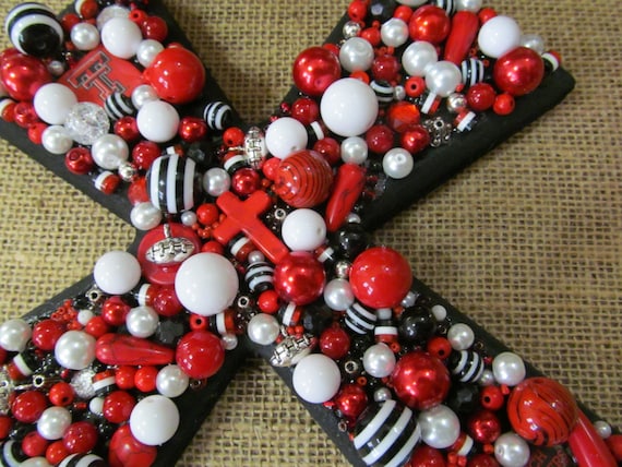 Texas Tech Red Raiders Embellished Cross Wall Hanging