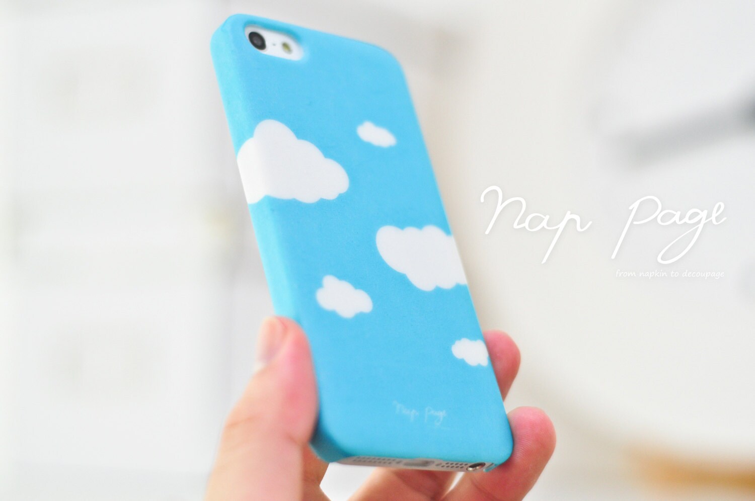 Apple iphone case for iphone iphone 5 iphone 4 iphone 4s iPhone 3Gs : Abstract blue sky with white cloud