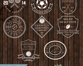 INSTANT Download - Editable Sports Senior Graduation Photo Overlays Set 3 - P6