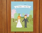 Custom Illustrated Wedding Invitation