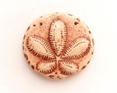 Sand Dollar Polymer Clay Pendant