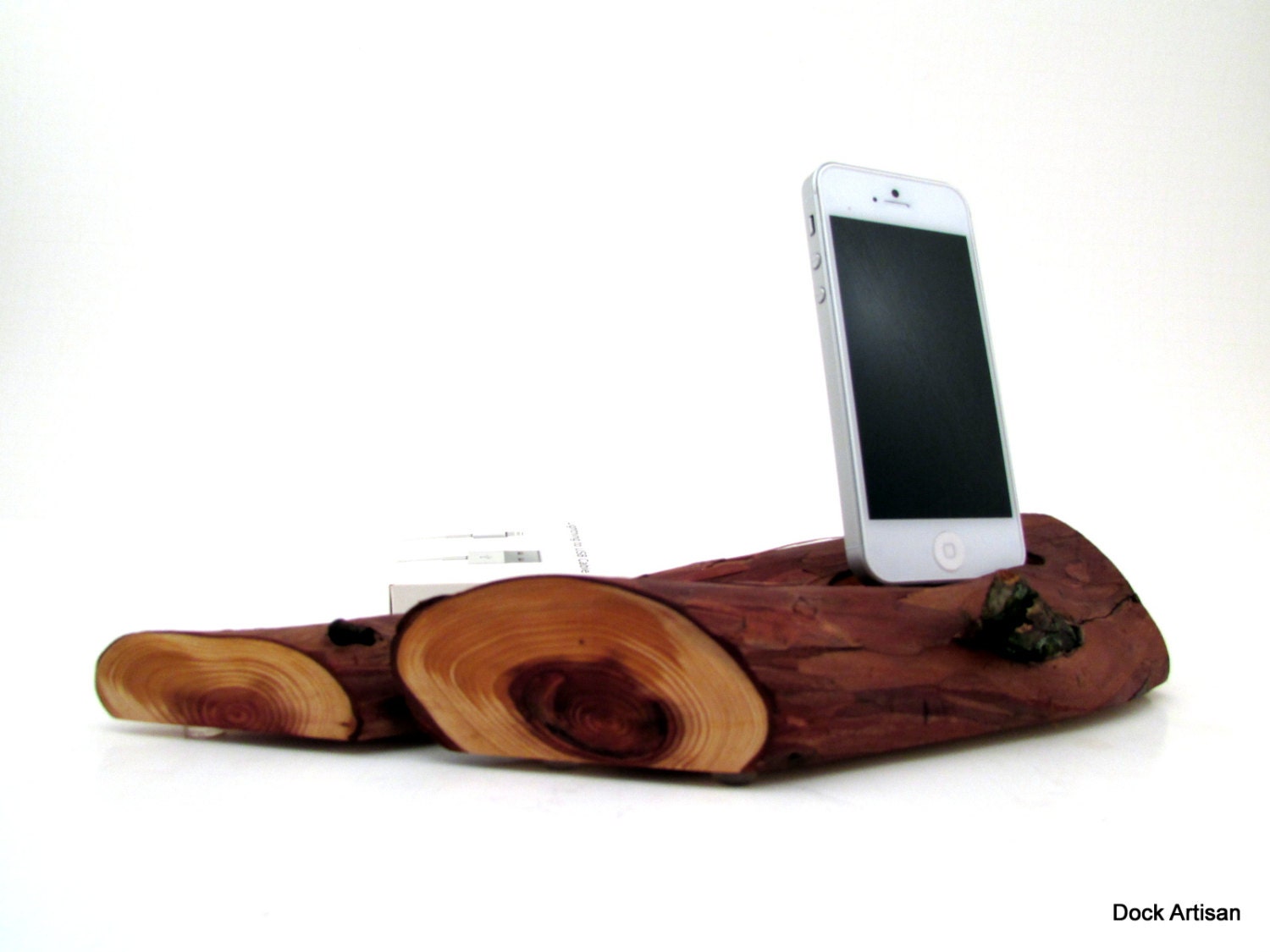 Red Wood iPhone 5 Dock