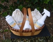 Natural Cleaning Products Basket, Ecofriendly