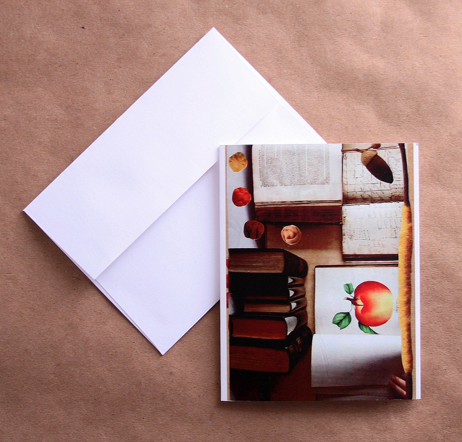 4 Cards - Note Card set with Envelopes - Hand designed Art Card Set - 4.25 x 5.5 Blank Cards - Anthropologie Inspired - Greeting card