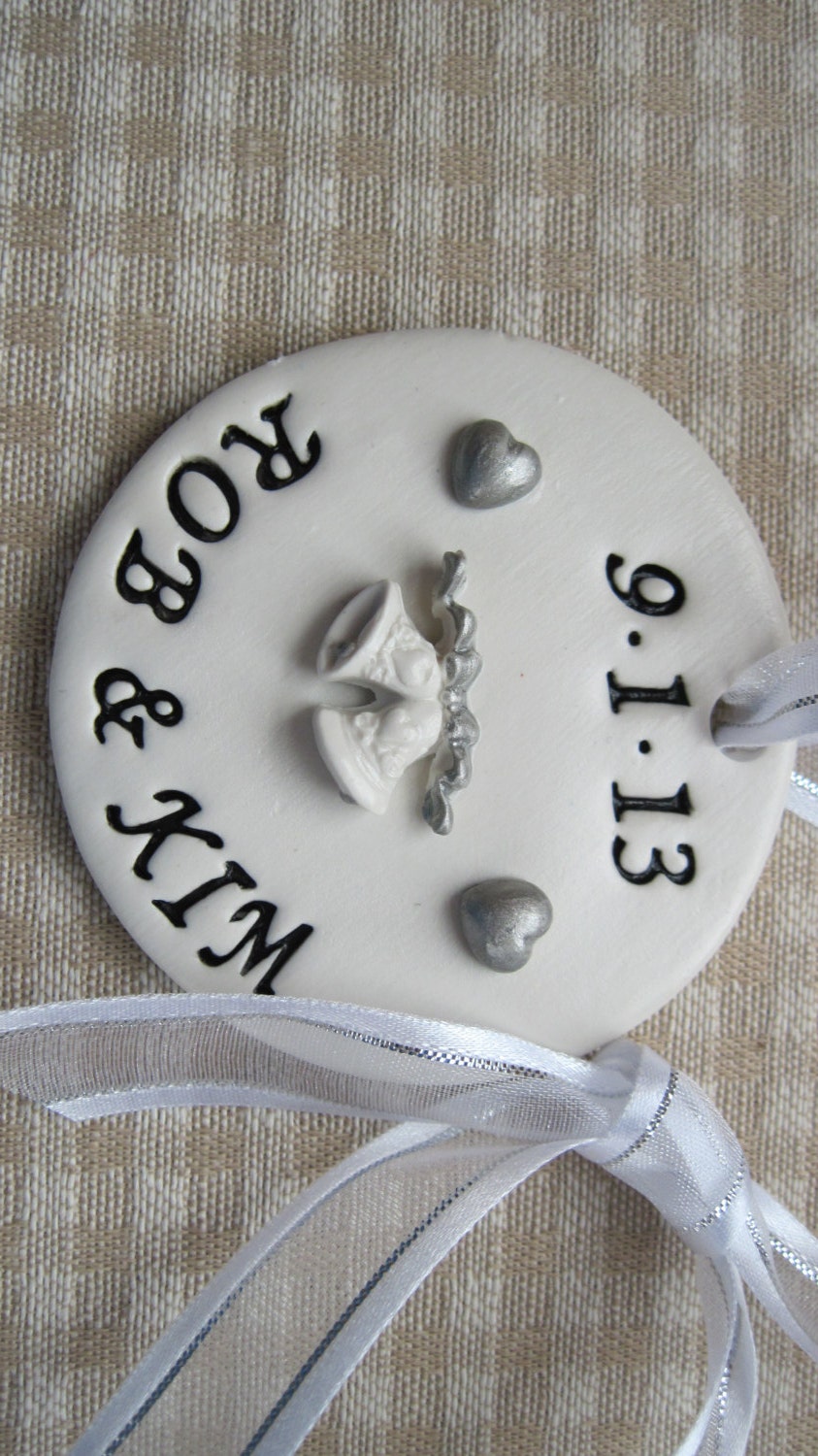 Personalized Wedding Ornament/Gift Tag - Wedding Gift - Keepsake Memento - Custom Made to Order