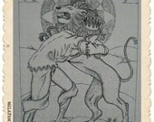 Lions -silkscreen prints-POSTER ART