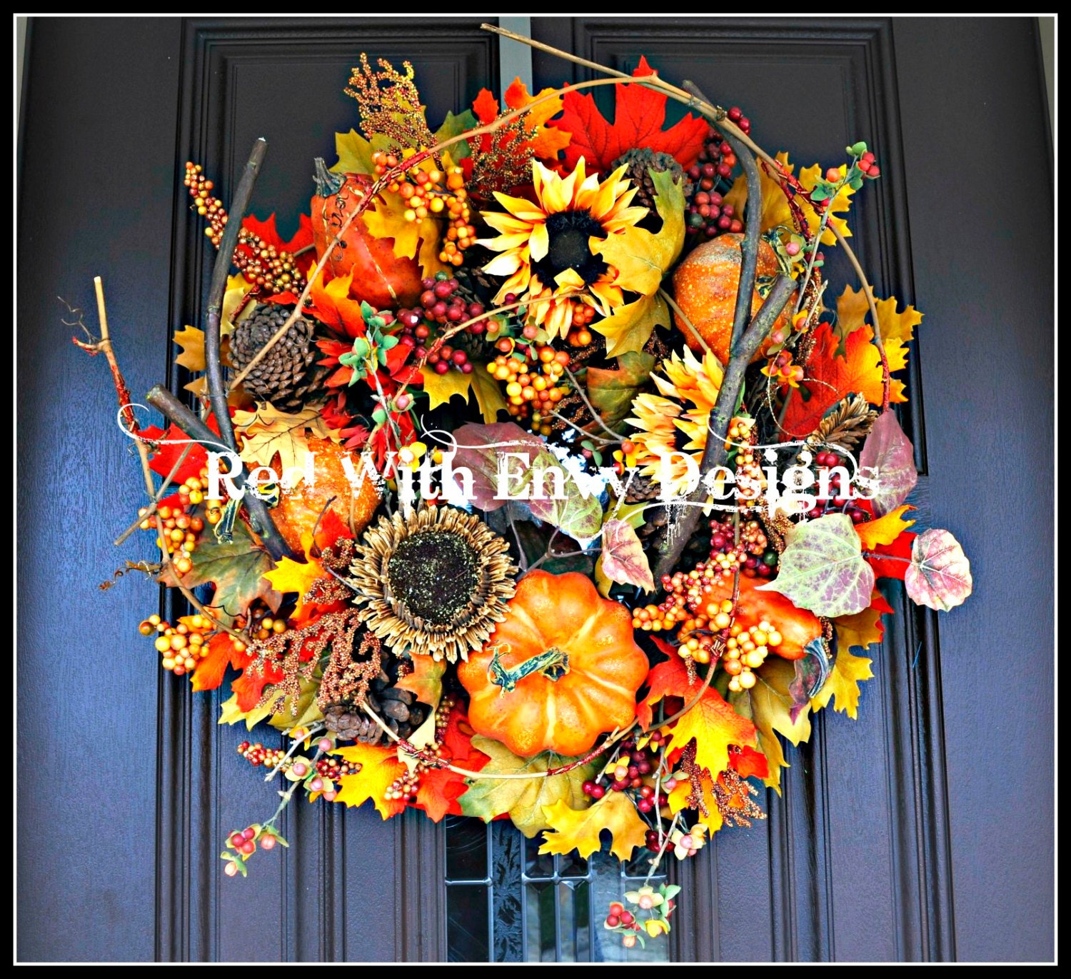 Fall Wreath, Fall, Wreath, Spiral Wreath, Fall Spiral Wreath, Fall Decor, Fall Decoration, Thanksgiving Wreath, Thanksgiving